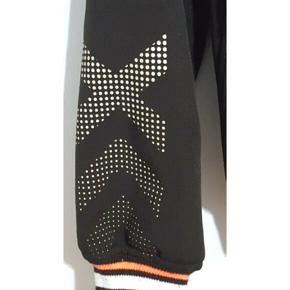 REEBOK Girls Practice Track Jacket Black Size M 10-12 - Picture 4 of 8